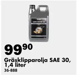 Biltema Gräsklipparolja SAE 30, 1,4 liter erbjuda