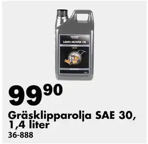 Biltema Gräsklipparolja SAE 30, 1,4 liter erbjuda