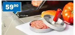 Biltema Hamburgerpress, 11,5 cm erbjuda