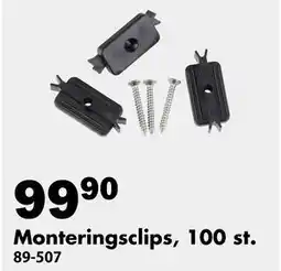 Biltema Monteringsclips, 100 st erbjuda