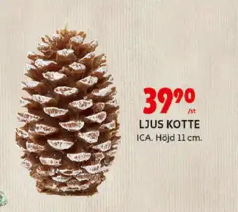 ICA Maxi ICA Ljus Kotte Höjd 11 cm erbjuda