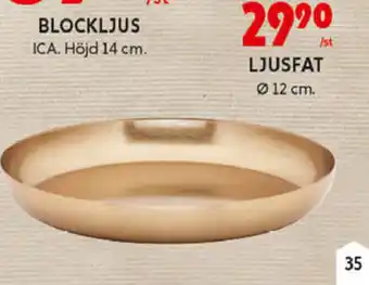 ICA Maxi Ljusfat Ø 12 cm erbjuda