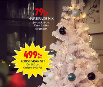 ICA Maxi Glaskulor Mix 16-pack 6 cm erbjuda