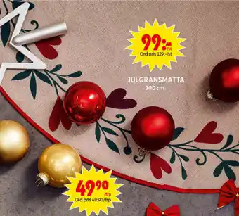 Julgransmatta 100 cm.