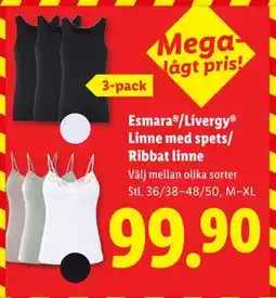 Lidl Esmara /Livergy Linne med spets/ Ribbat linne erbjuda