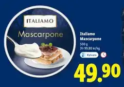 Lidl Italiamo Mascarpone erbjuda