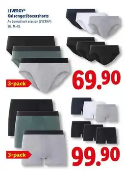 Lidl LIVERGY Kalsonger/boxershorts erbjuda