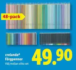Lidl crelando Färgpennor erbjuda
