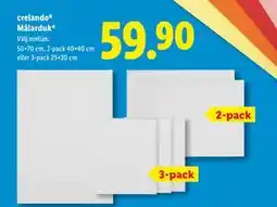 Lidl crelando Målarduk erbjuda
