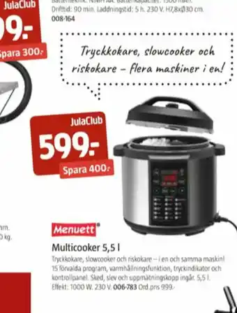 Jula Menuett Tryckkokare erbjuda