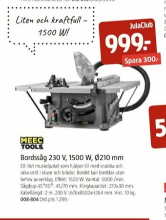 Jula Meec Tools Bordsåg erbjuda