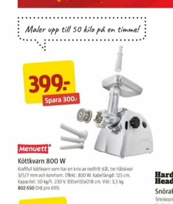 Jula Menuett Köttkvarn erbjuda