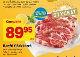 City Gross Benfri fläskkarré erbjuda