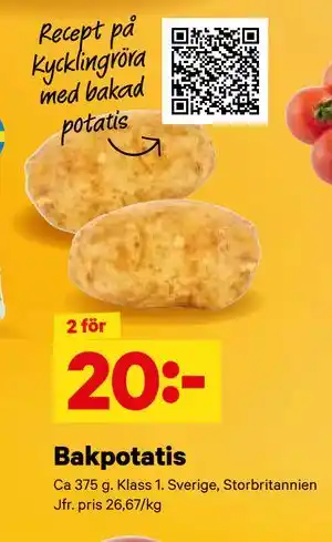 City Gross Bakpotatis erbjuda