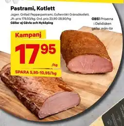 City Gross Pastrami, Kotlett erbjuda