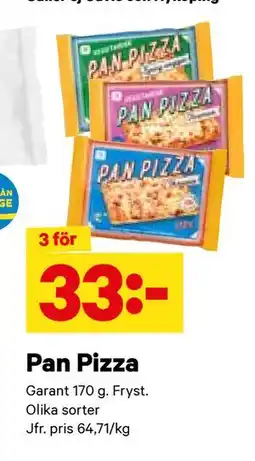 City Gross Pan Pizza erbjuda