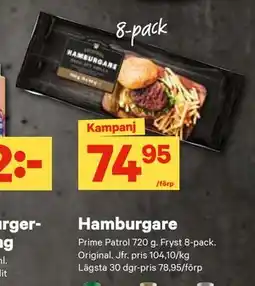 City Gross Hamburgare erbjuda