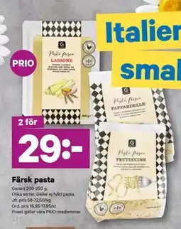 City Gross Färsk pasta erbjuda