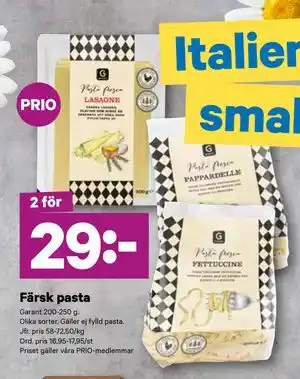 City Gross Färsk pasta erbjuda