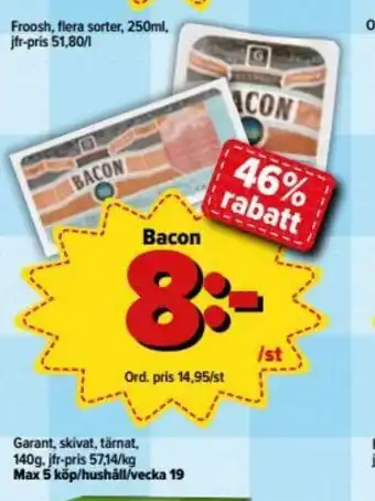 Östenssons Bacon 140g erbjuda