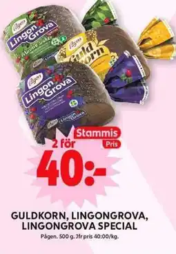 ICA Maxi PÅGEN Guldkorn, lingongrova, lingongrova special erbjuda