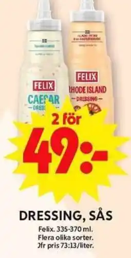 ICA Maxi FELIX Dressing, sås erbjuda