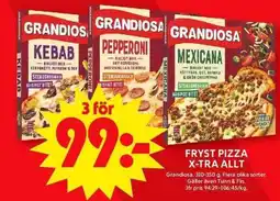 ICA Maxi GRANDIOSA Fryst pizza x-tra allt erbjuda