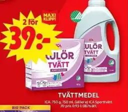 ICA Maxi ICA Tvättmedel erbjuda