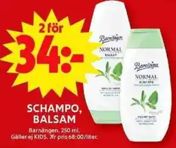 ICA Maxi Schampo, balsam erbjuda
