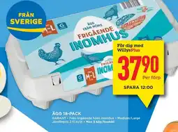 Willys GARANT Ägg 18-pack erbjuda
