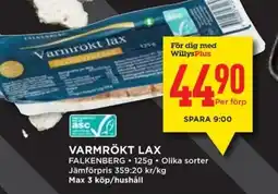 Willys FALKENBERG Varmrökt lax erbjuda