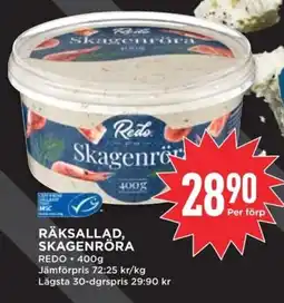 Willys REDO Räksallad, skagenröra erbjuda