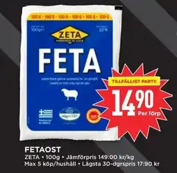 Willys ZETA Fetaost erbjuda
