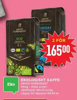 Willys ARVID NORDQUIST Ekologiskt kaffe erbjuda