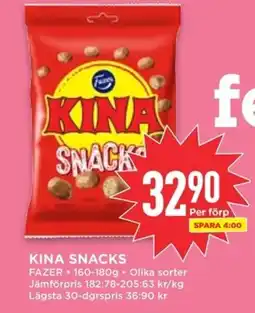 Willys FAZER Kina snacks erbjuda