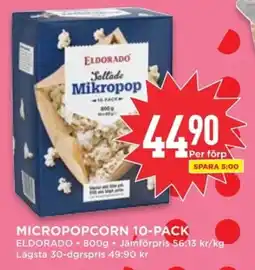 Willys ELDORADO Micropopcorn 10-pack erbjuda