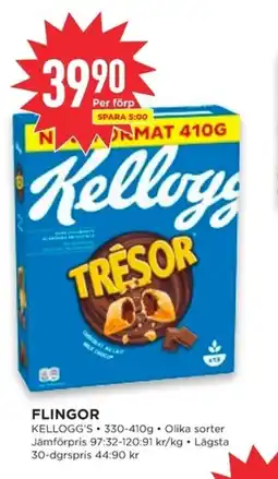 Willys KELLOGG'S Flingor erbjuda