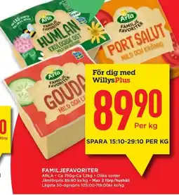 Willys ARLA Familjefavoriter erbjuda