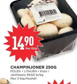 Willys Champinjoner erbjuda