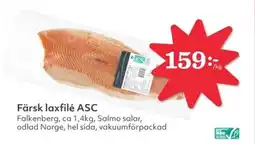 Hemköp Färsk laxfilé asc erbjuda