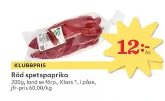 Hemköp Röd spetspaprika erbjuda