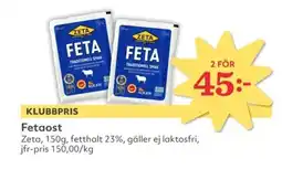 Hemköp ZETA Fetaost erbjuda