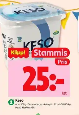 ICA Kvantum ARLA Keso erbjuda