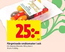 ICA Kvantum ICA Färgmixade småtomater i ask erbjuda