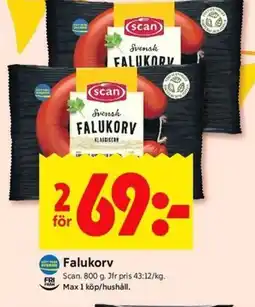 ICA Kvantum SCAN Falukorv erbjuda