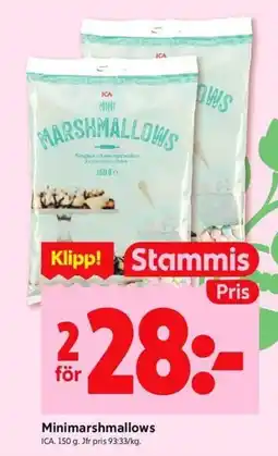 ICA Kvantum ICA Minimarshmallows erbjuda