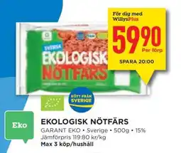 Willys EKOLOGISK NÖTFÄRS erbjuda