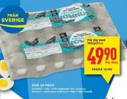 Willys Ägg 24-pack erbjuda