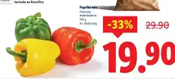 Lidl Paprika mix erbjuda
