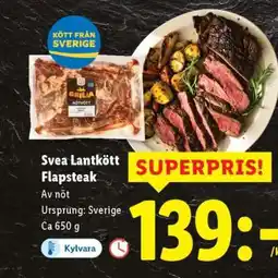 Lidl Svea Lantkött Flapsteak erbjuda
